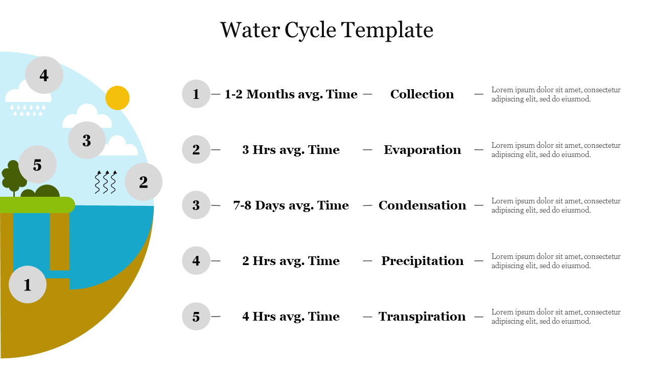 Water Cycle Template